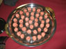 motzarealla cheese balls rolled in corned beef