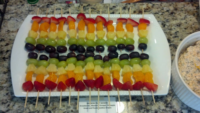 Fruit Skewer Rainbow
